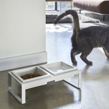 Yamazaki Tower Dual Pet Bowl on Stand